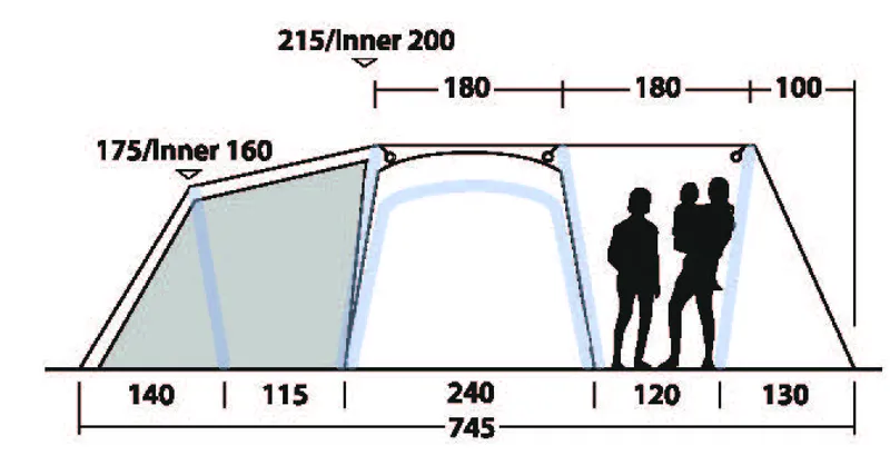 Outwell Airville 6SA Inflatable Tent - 2023 Model-3